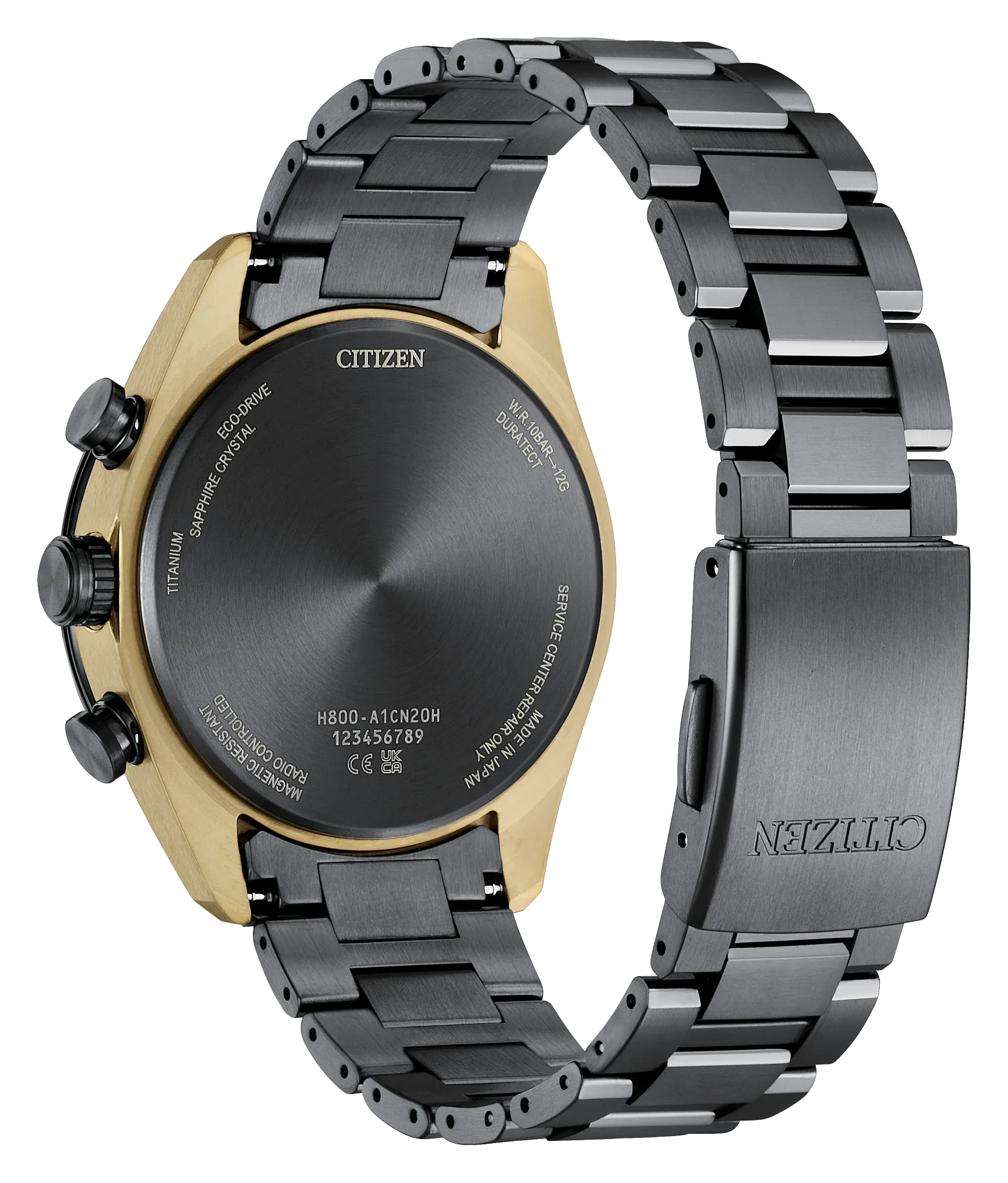 ATTESA LIGHT in BLACK Black Dial Super Titanium with DLC Coating